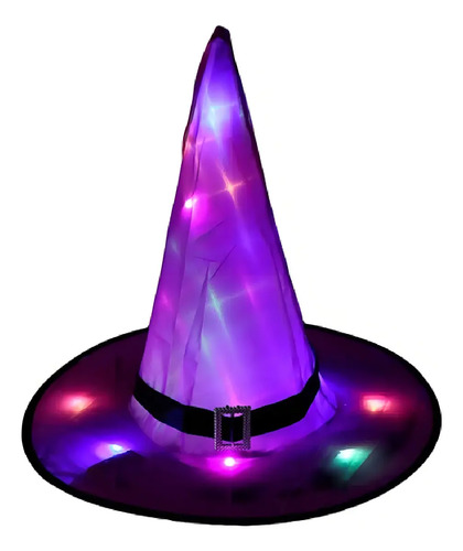 CHAPEU DE BRUXA COM LED