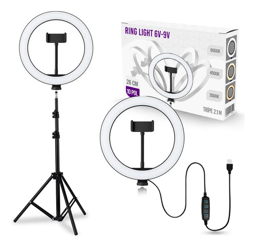 RING LIGHT DE 12 POLEGADAS - BMF -> 6789