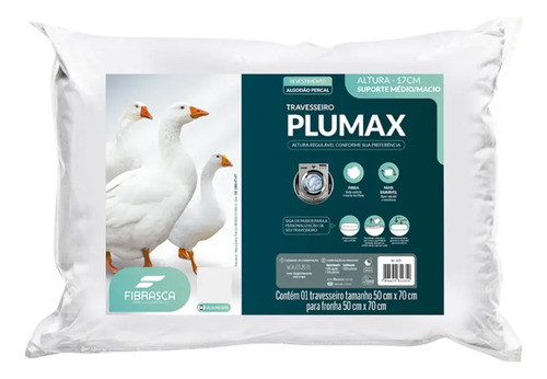 TRAVESSEIRO PLUMAX PERCAL 50X70