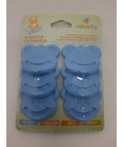 PROTETOR DE TOMADA AZUL BEBE -> PC