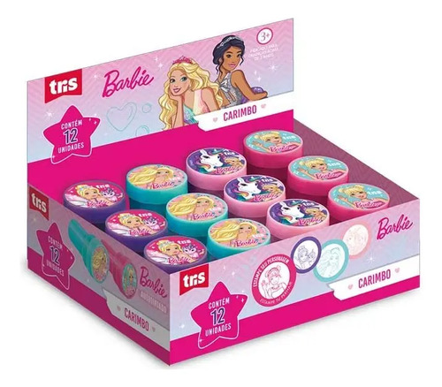 CARIMBO ESCOLAR BARBIE UN - TRIS 653952