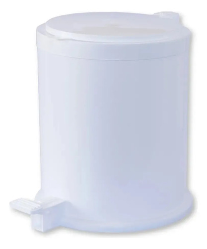 LIXEIRA COM PEDAL PREMIUM 8 LITROS - BRANCA