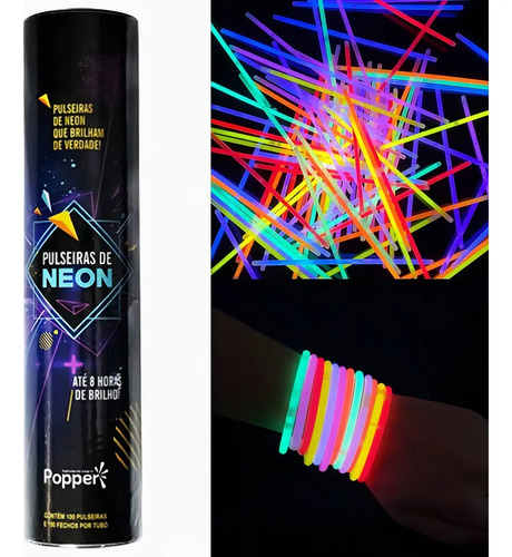 PULSEIRA NEON C/ 100UN POPPER -> UN