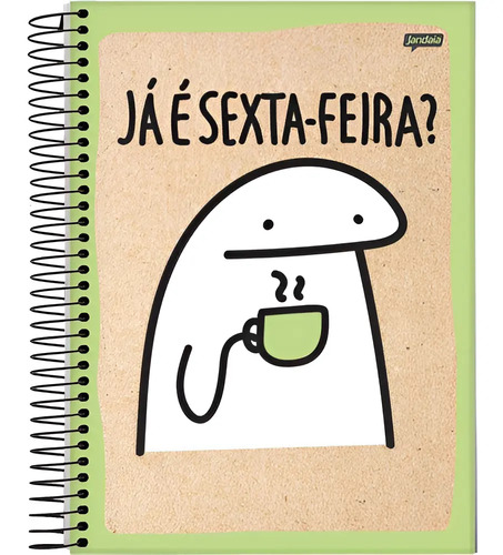 CADERNO 10X1 160FL ESP CD FLORK - 72998