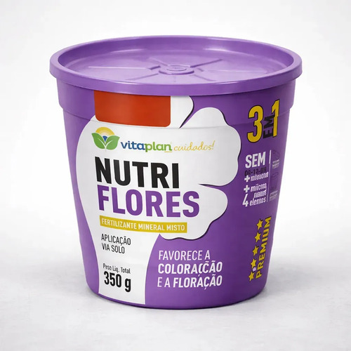 FERTILIZANTE NUTRIFLORES 350G POTE 3X1