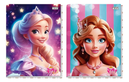 CADERNO 1/4 96FL COST CD PRINCY - NOVA 92219