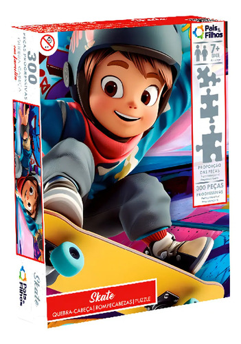 Q. CABECA EM FAMILIA 300 PCS - SKATE UNICA
