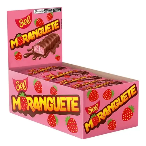 FT CX BOMBOM BEL 25G MORANGUETE -> EMB 24