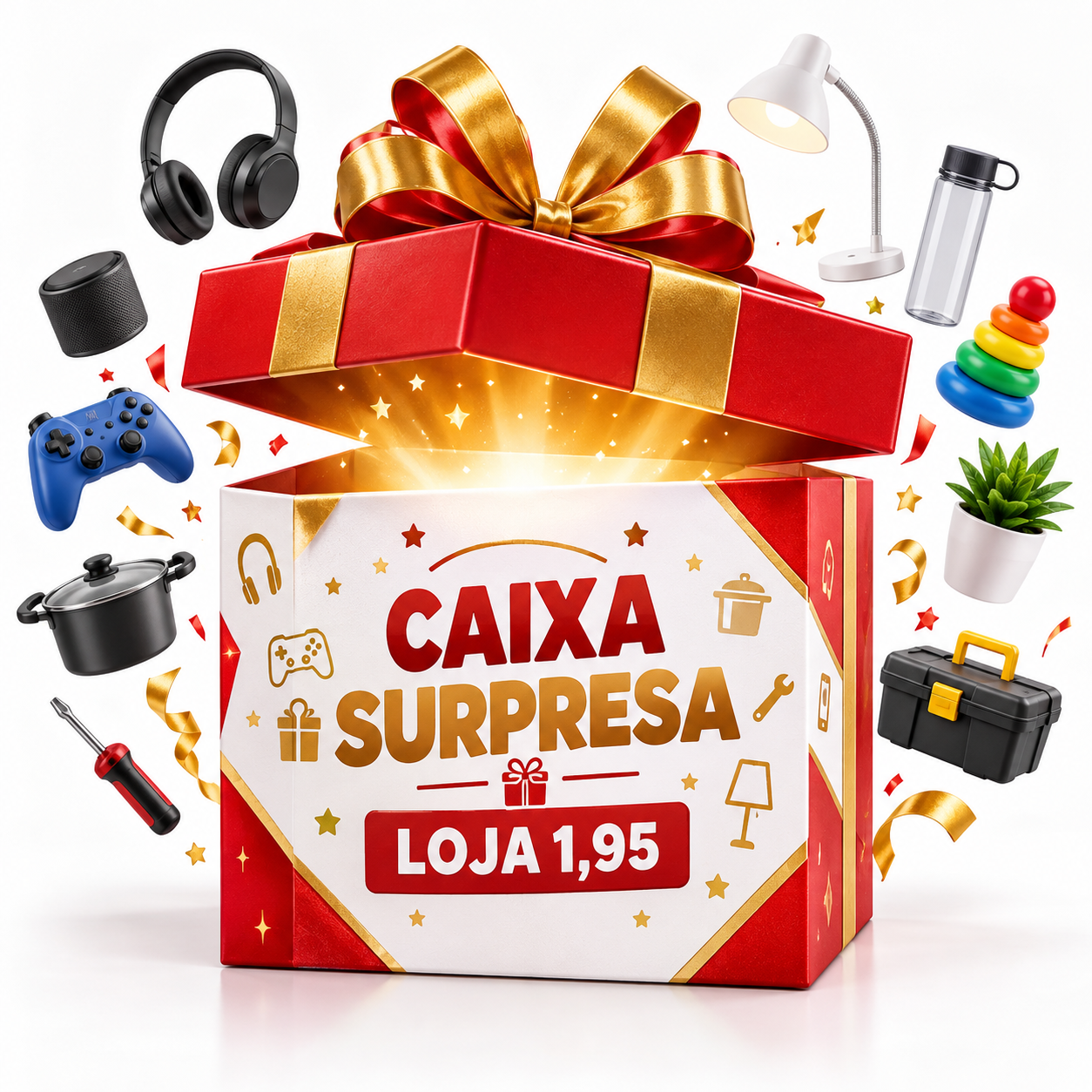 Caixa Surpresa Personalizada Loja 1,95
